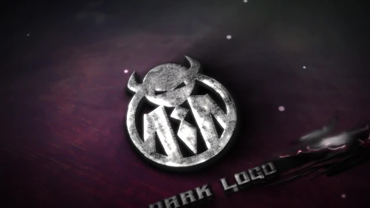 深色徽标显示素材库精选AE模板