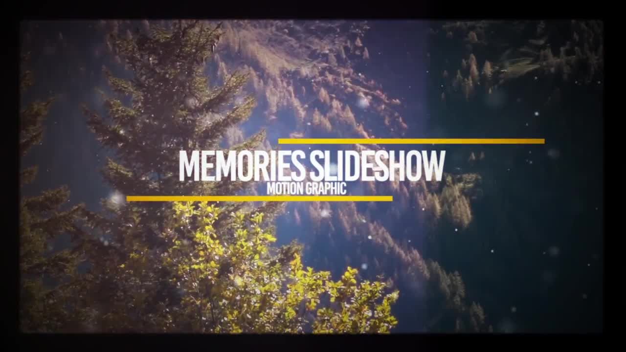 回忆幻灯片照片素材库精选AE模板