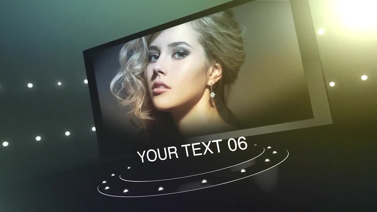 灯光旋转AE动态文本模板