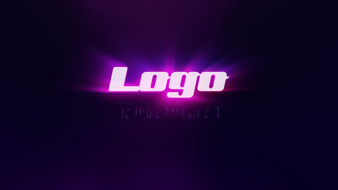 时尚的动画中风灯标志揭示素材库精选AE模板