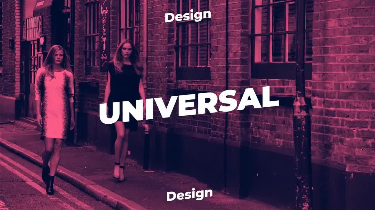 简洁幻灯片视频字幕特效标志开场素材库精选AE模板