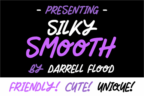 Silky Smooth font素材之家精选英文字体