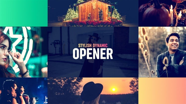 精美时尚的动态开场白素材库精选AE模板