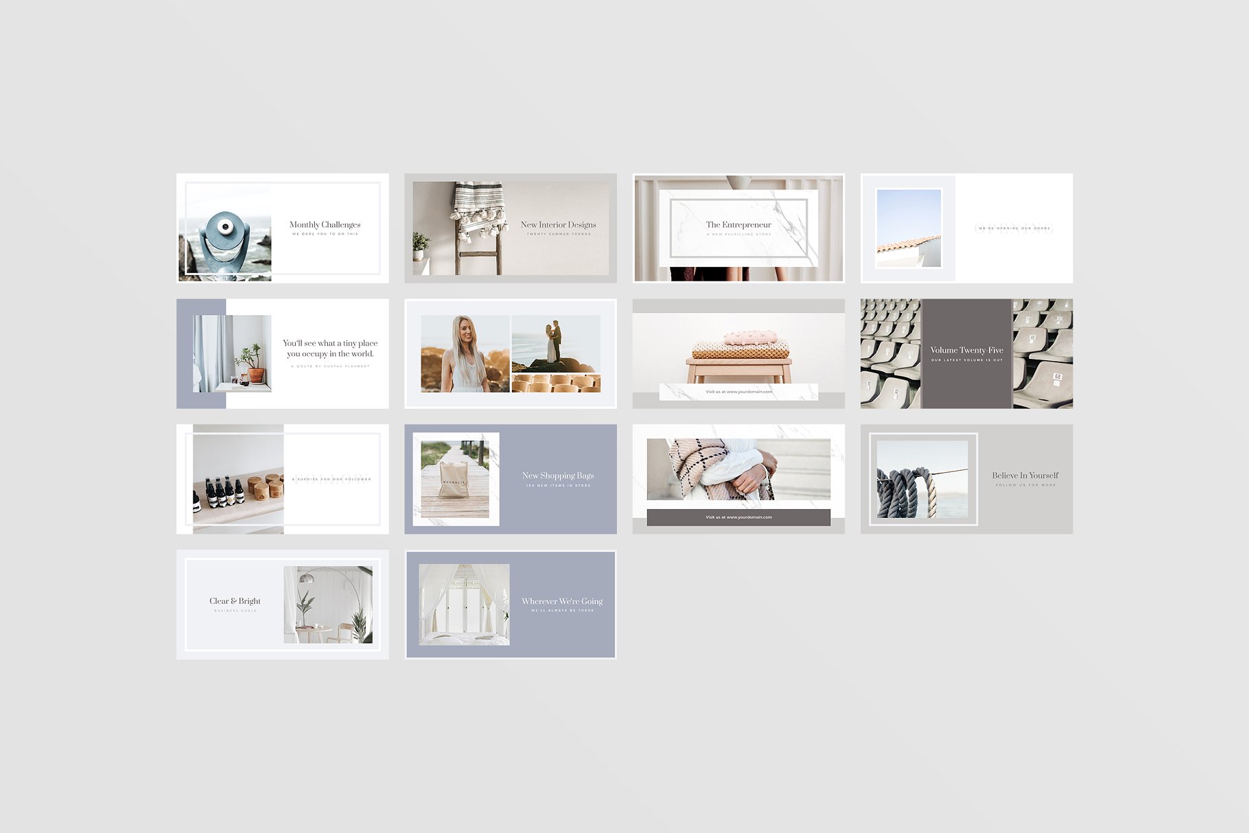 简约风社交媒体贴图设计模板素材库精选 Vienna Social Media Pack插图(10)
