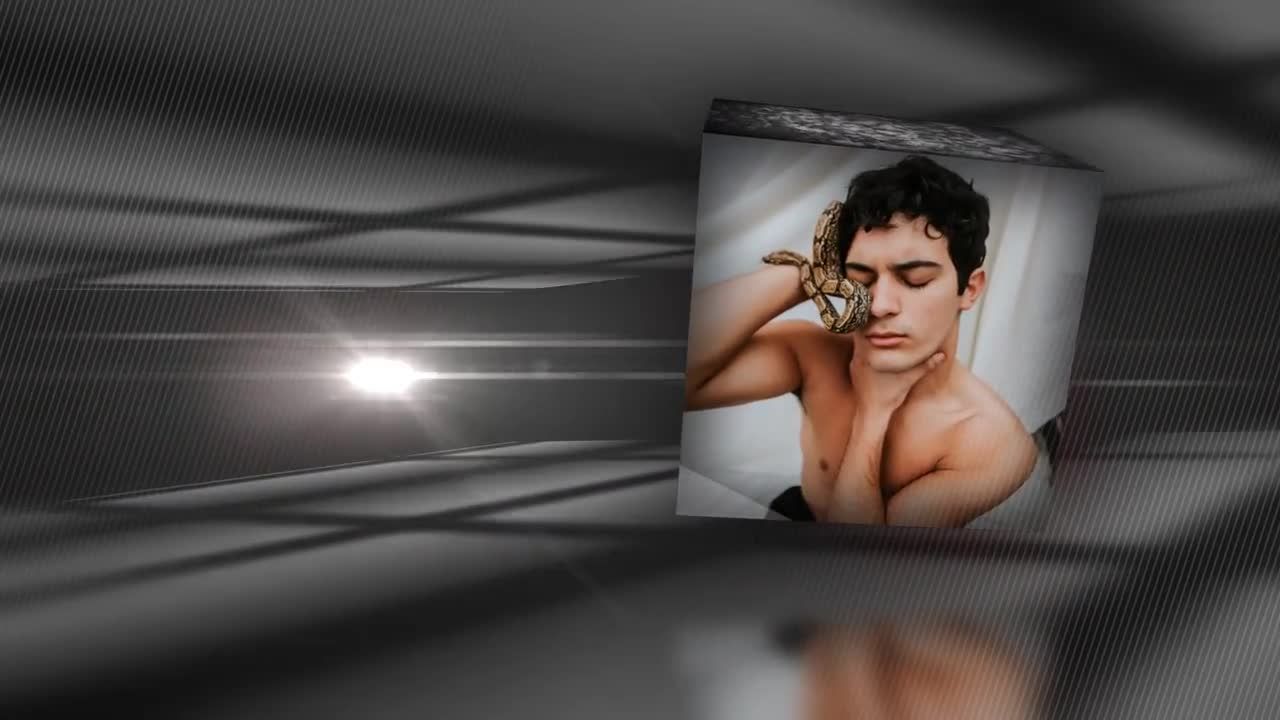 3D立方体效果文本动画素材库精选AE模板