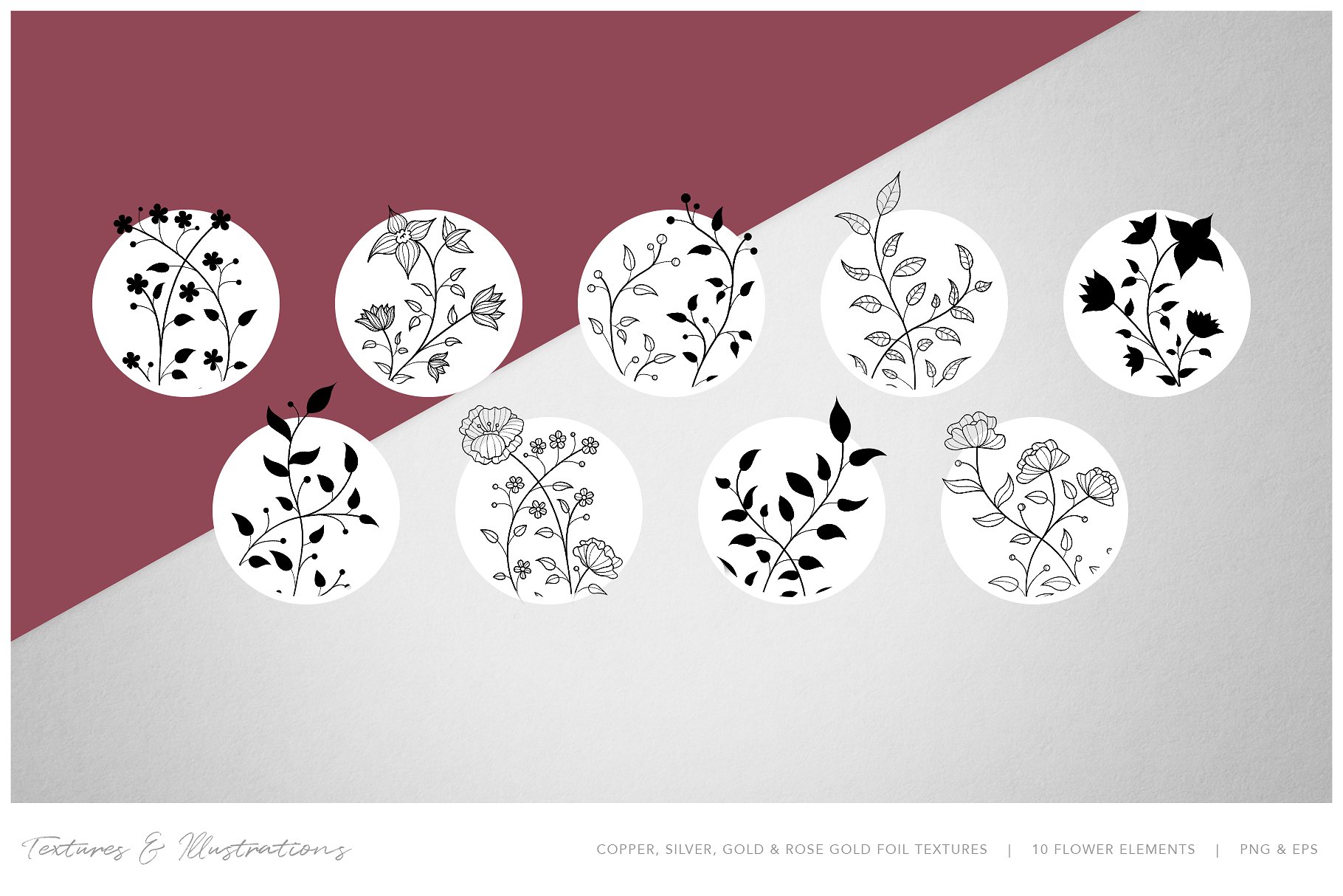 高质素社交媒体设计配图素材包 COPPERING | Social Media Kit插图(7)