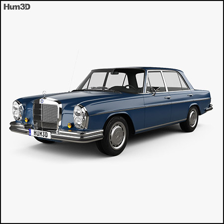 梅赛德斯-奔驰Mercedes-Benz 280 SEL 1972汽车素材之家精选3D模型