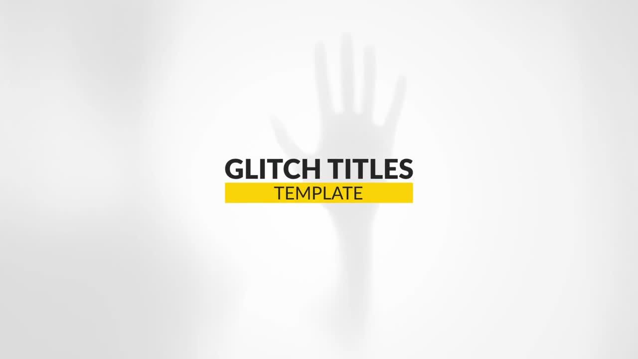 具有毛躁和现代的外观故障小标题素材库精选AE模板