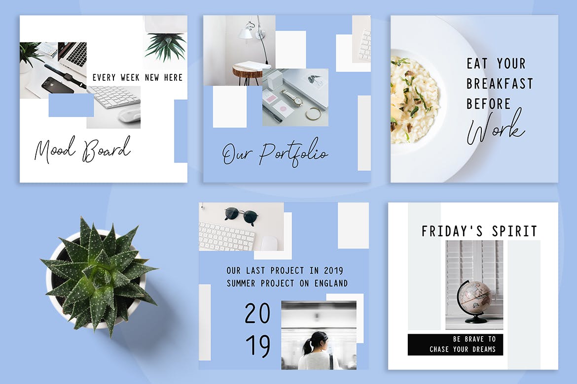 企业品牌营销社交媒体广告设计模板素材库精选 Casada Social Media Kit插图(1)