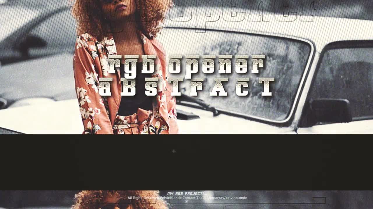 现代RGB促销效果动画素材库精选AE模板