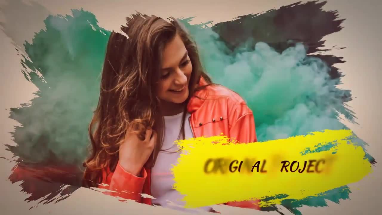 画笔幻灯片放映素材库精选AE模板