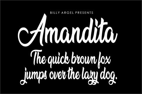 Amandita font素材之家精选英文字体