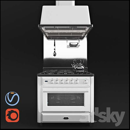 厨房设备素材之家精选3D模型