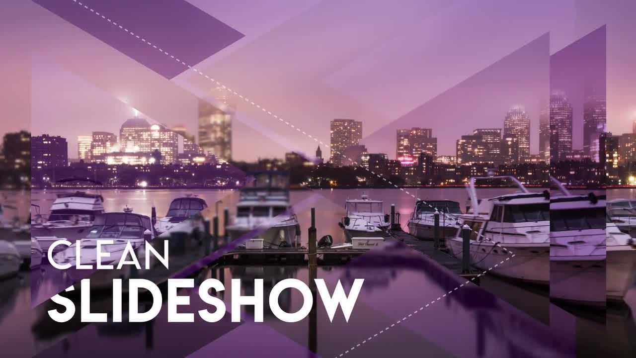 三角形遮罩图片开场片头素材库精选AE模板