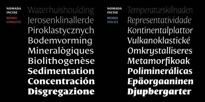 Nomada Incise Font Family插图2
