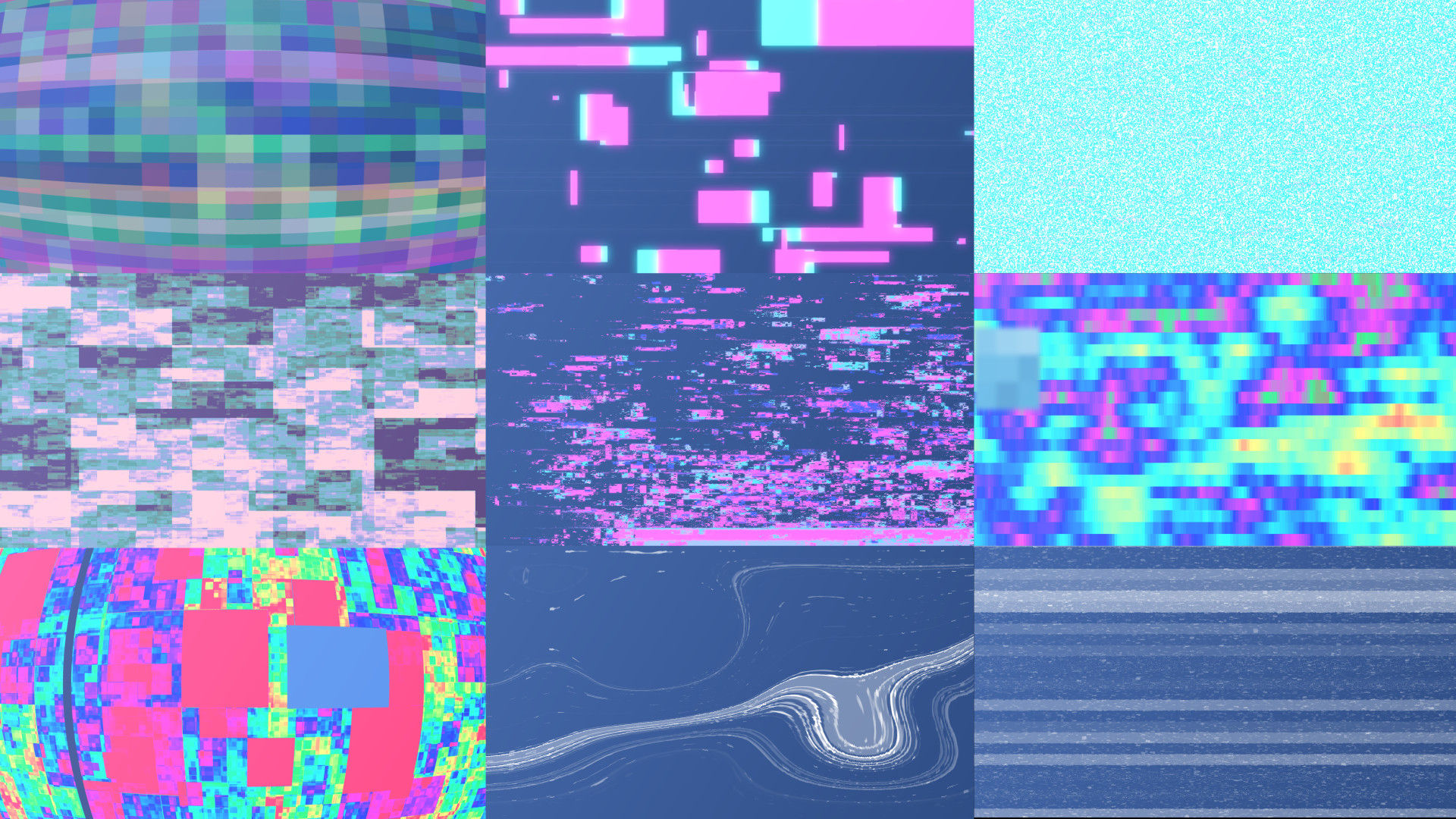 30个小故障元素包素材库精选AE模板