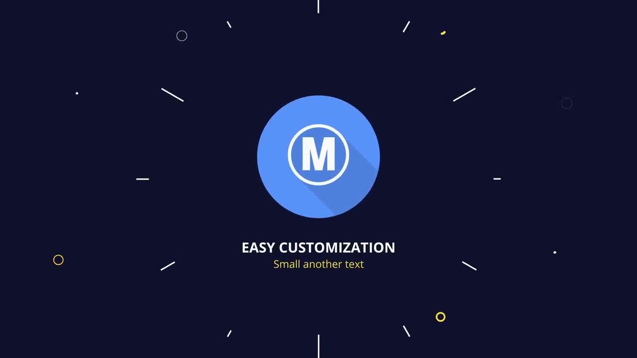 快速时尚平面徽标素材库精选AE模板