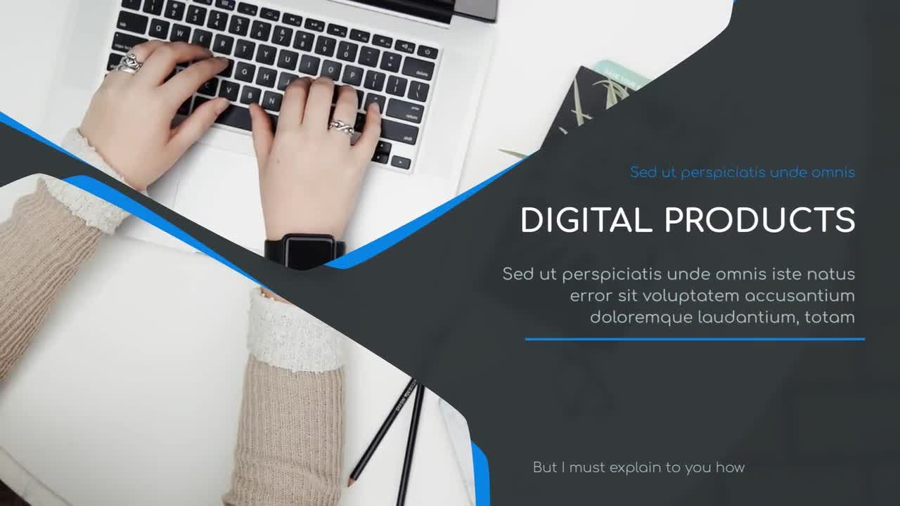 简约的企业幻灯片素材库精选pr模板