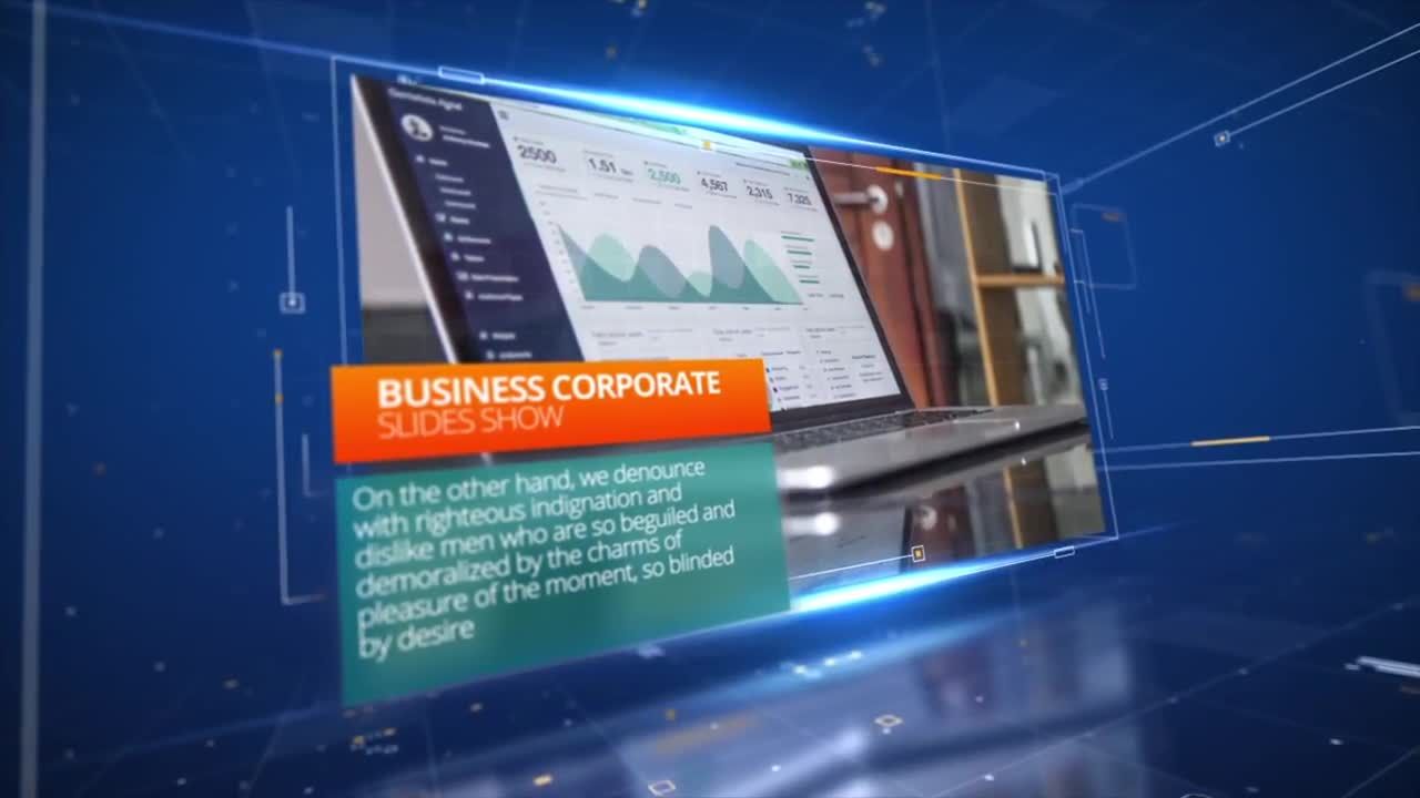 超现代的数字业务合作素材库精选AE模板