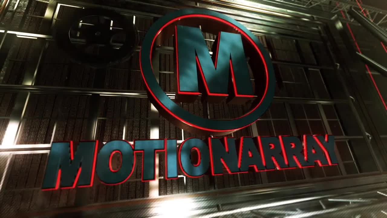 黑暗风格的3D场景迷你LOGO标志素材库精选AE模板