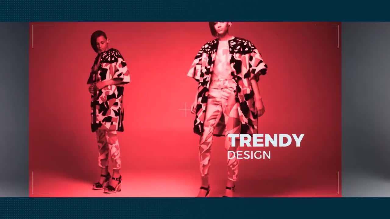 时尚的动画幻灯片文本动画照片展示素材库精选AE模板