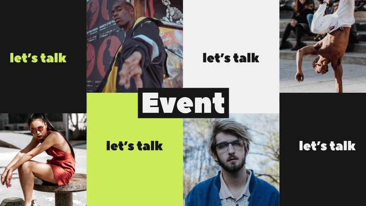 简洁创意的活动促销素材库精选AE模板