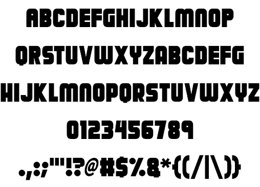 Calamitech font插图1