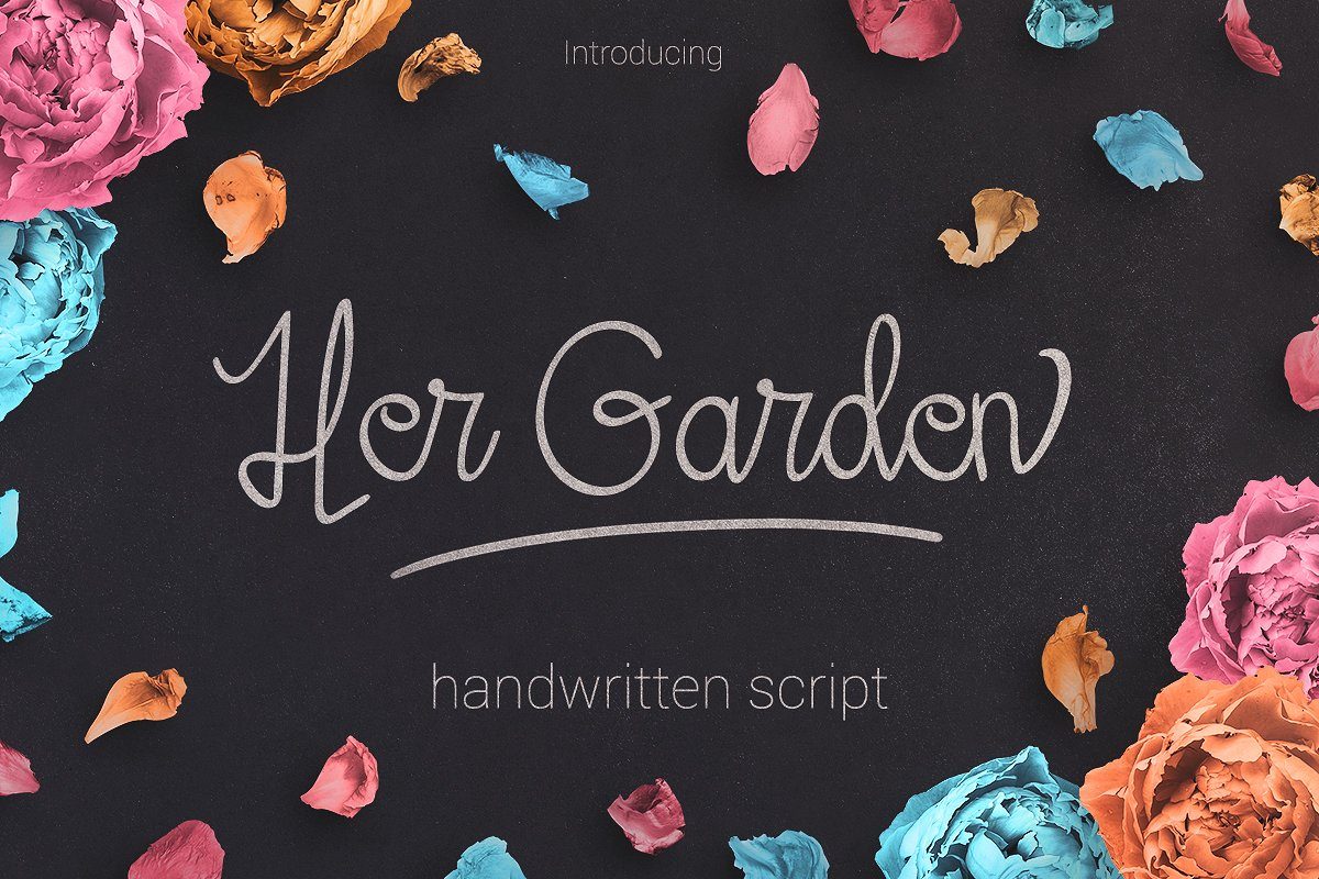 Her Garden Font素材之家精选英文字体