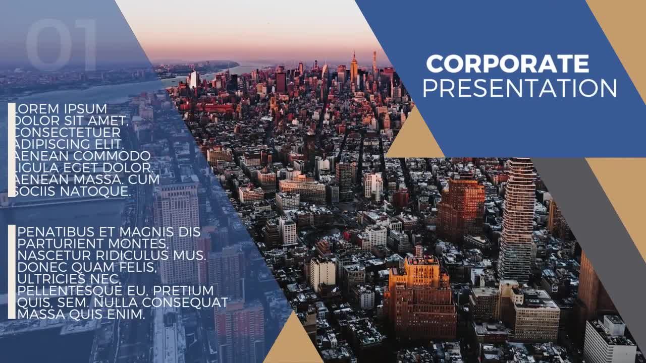 企业宣传动态图文展示宣传视频片头素材库精选pr模板