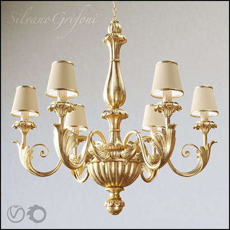 Chandelier Silvano Grifoni欧式支形吊灯素材之家精选3D模型
