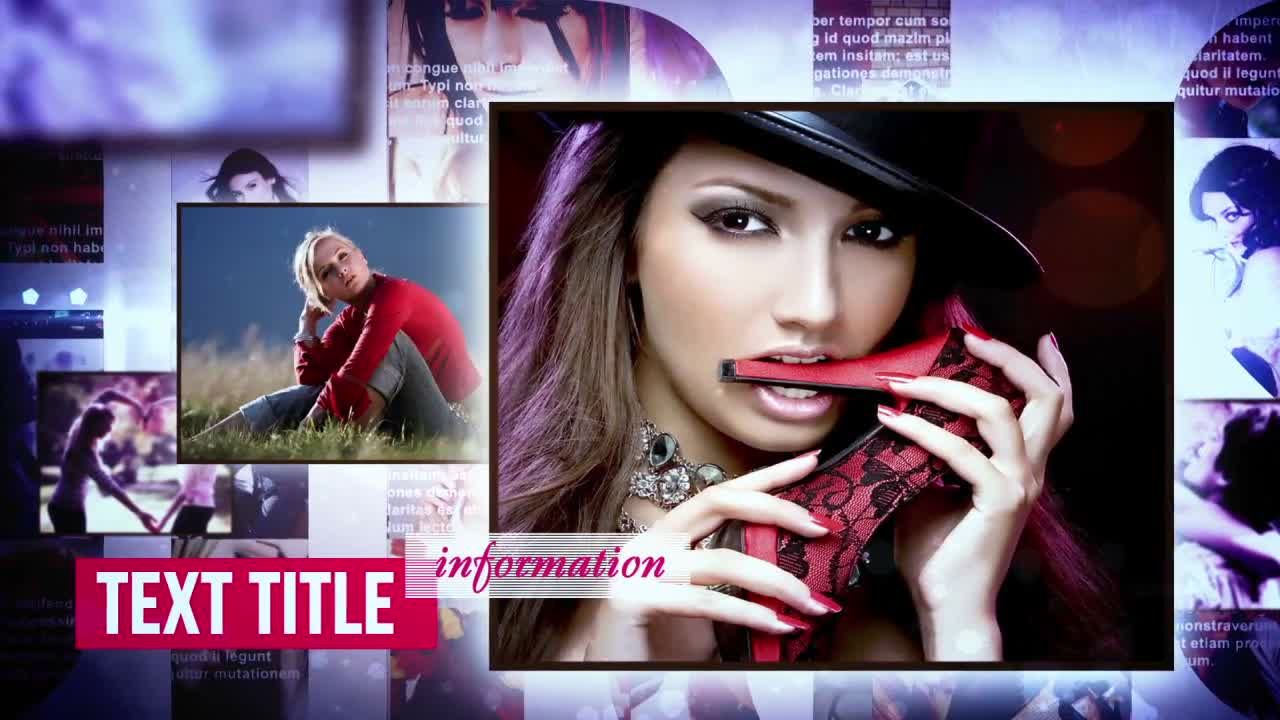 时尚风格照片库展示ae模板