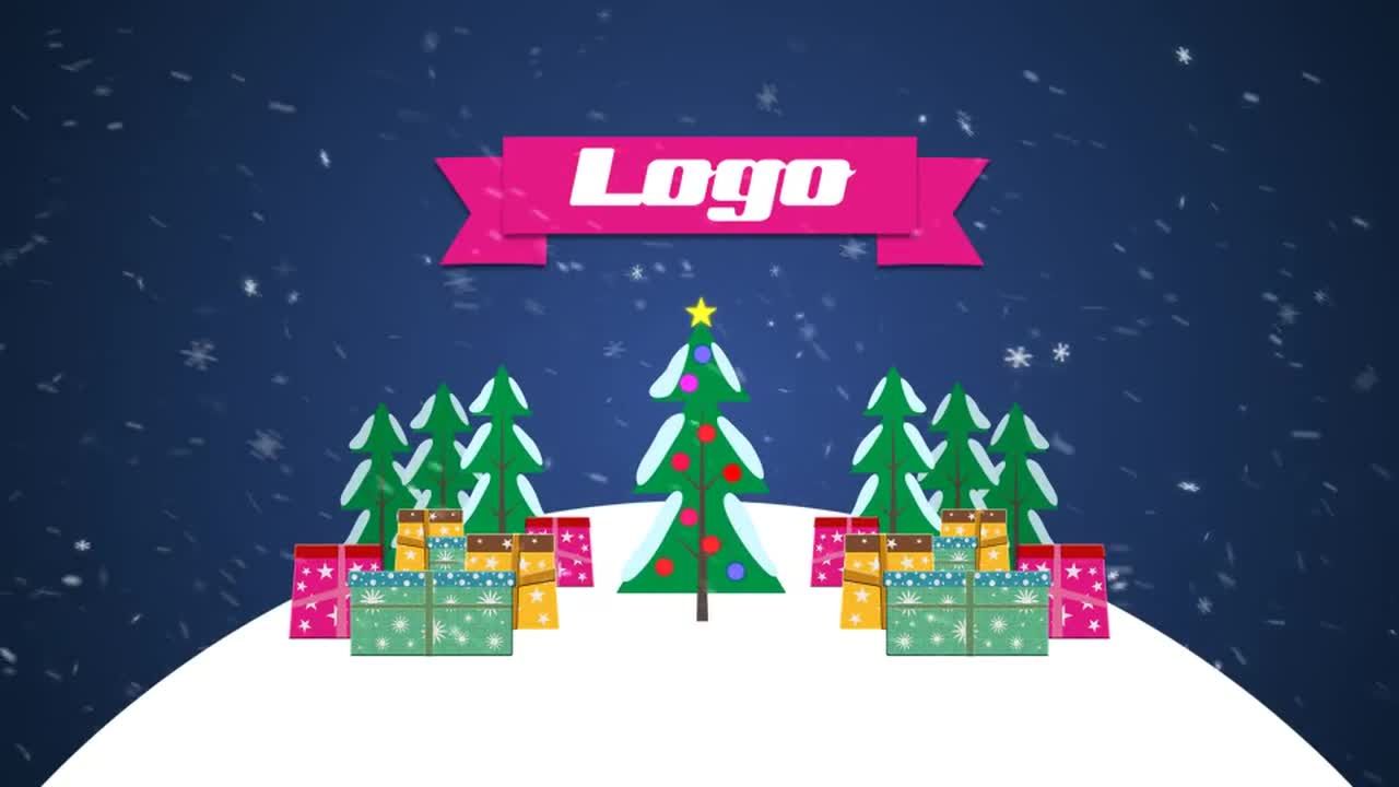 圣诞节祝福贺卡动态素材库精选AE模板