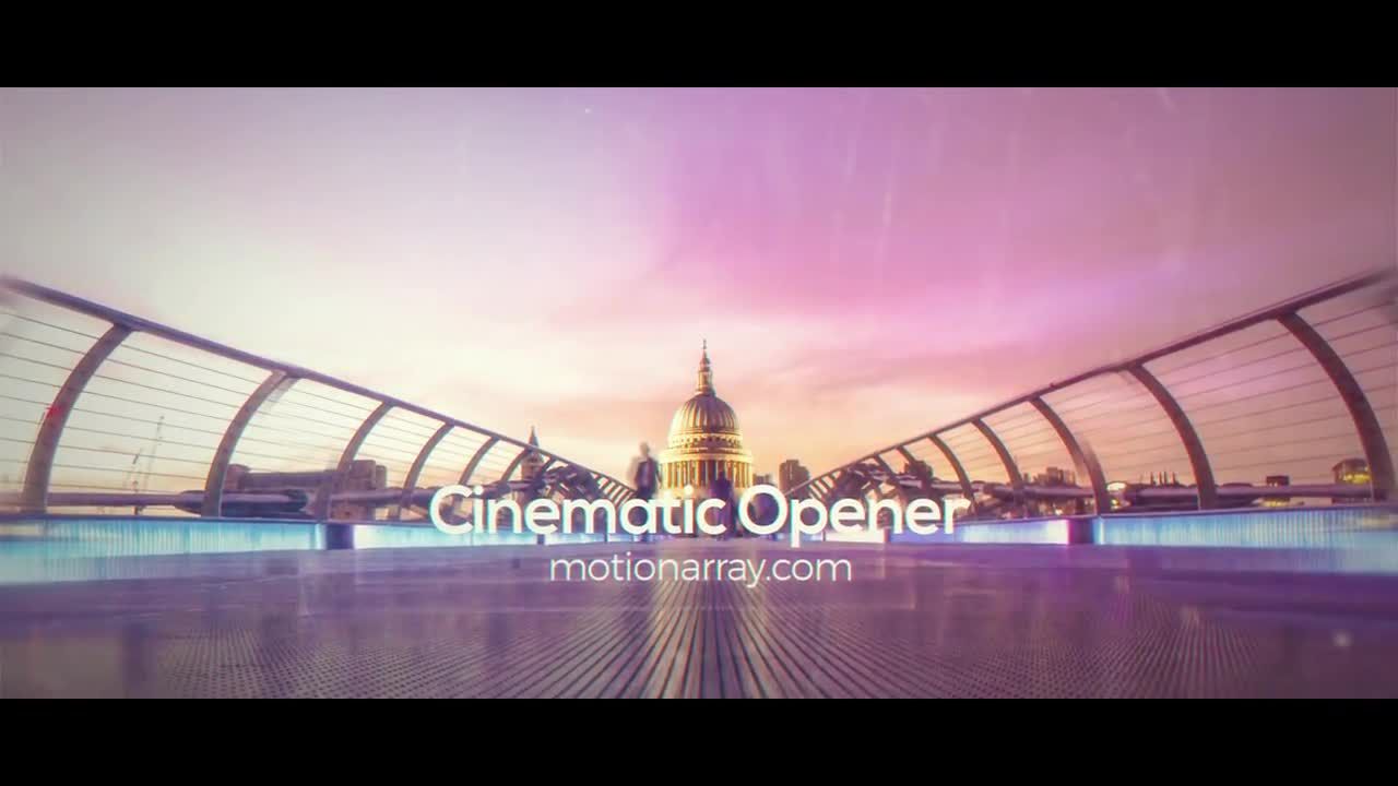 现代且鼓舞人心parallaxing效果开场白素材库精选AE模板