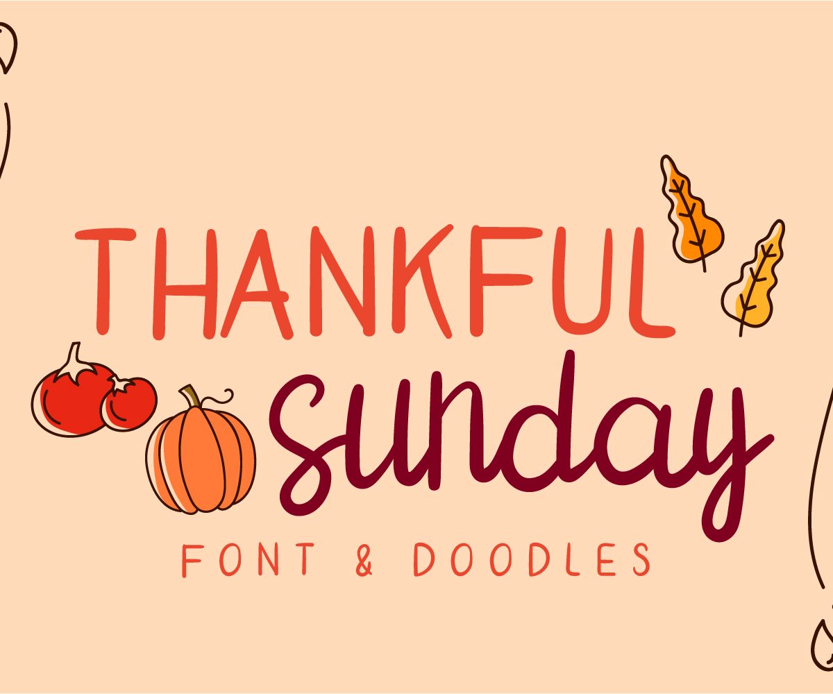 thankful sunday Regular Font素材之家精选英文字体