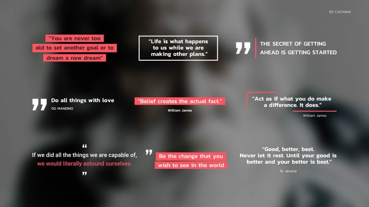 9个简洁精美的全屏标题动画素材库精选AE模板