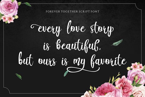 Forever Together – Romantic Font Duo插图1