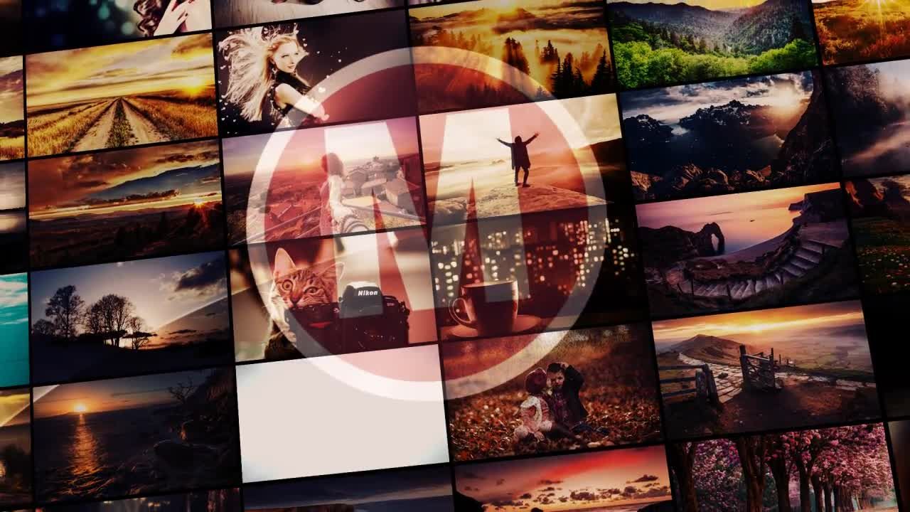 多屏幕电影动画照片幻灯片素材库精选AE模板