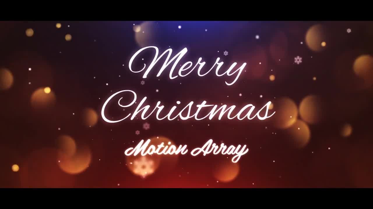 发光粒子效果圣诞节标题2素材库精选pr模板下载