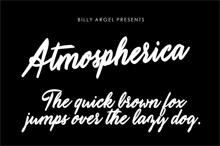 Atmospherica Personal Use font插图 Atmospherica Personal Use font插图