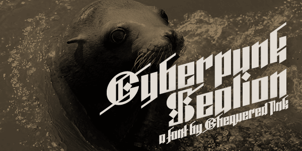Cyberpunk Sealion font插图