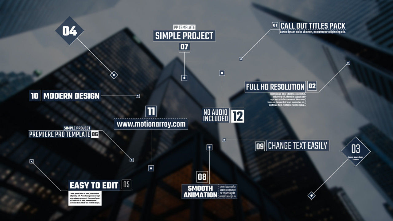 12个独立的标注标题素材库推荐PR模板