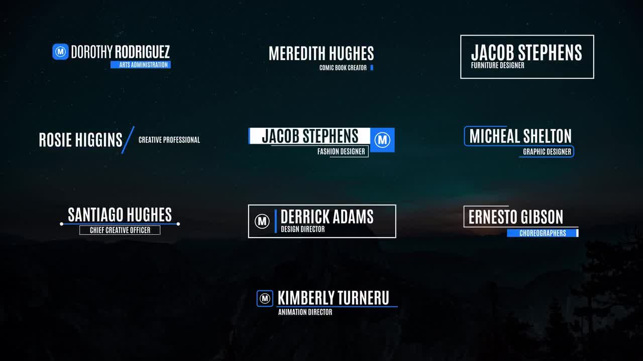 10个现代精美的动态动画素材库精选AE模板