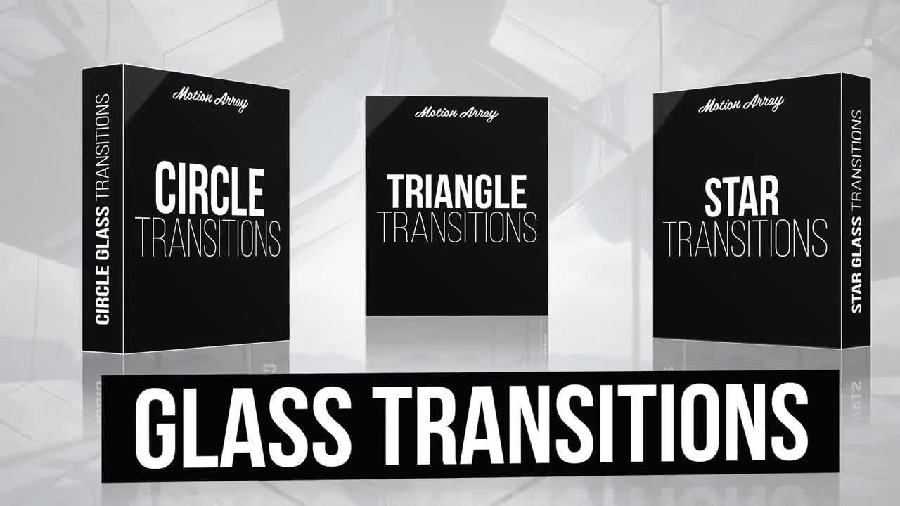 300个现代玻璃化转变效果素材库精选pr模板