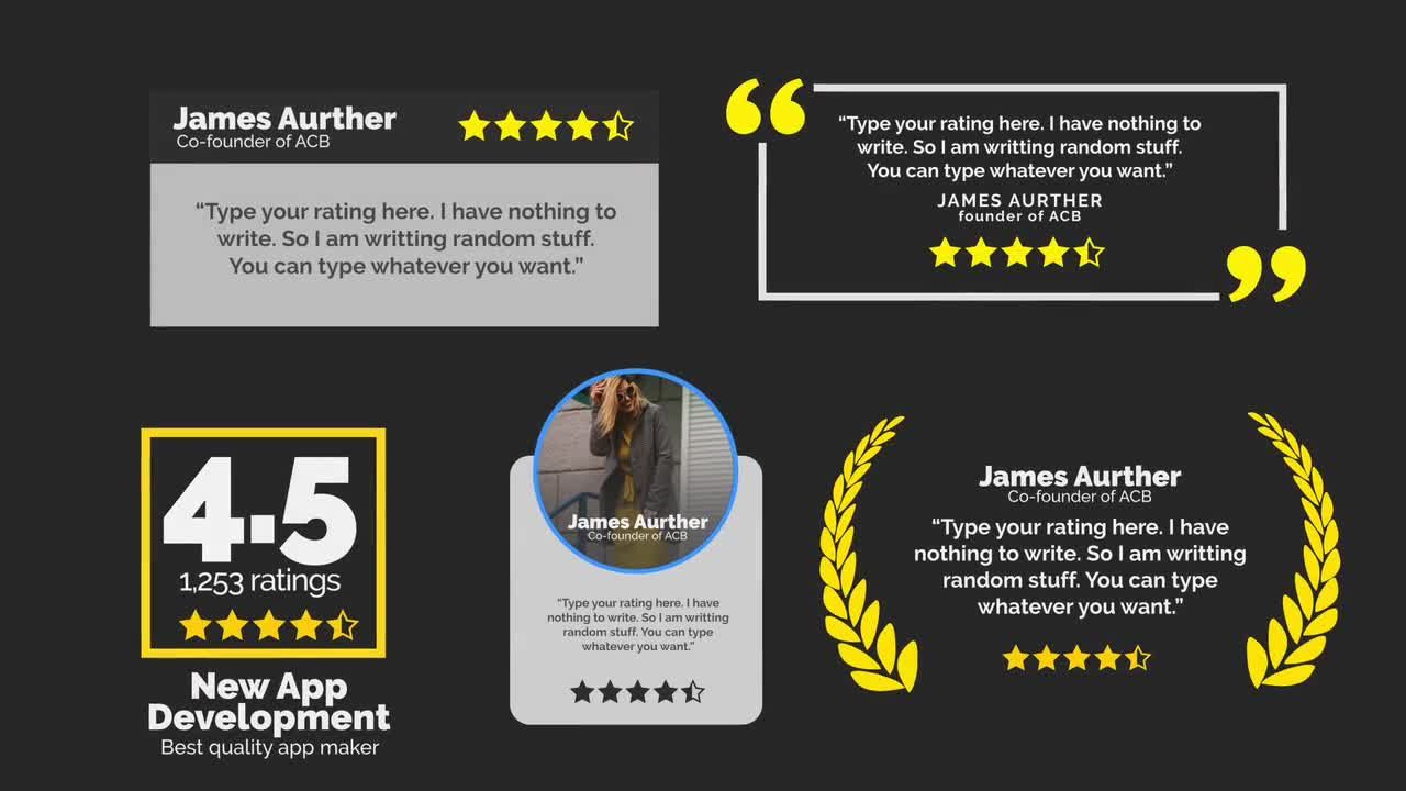 5个时尚设计的动态图文介绍Ae模板