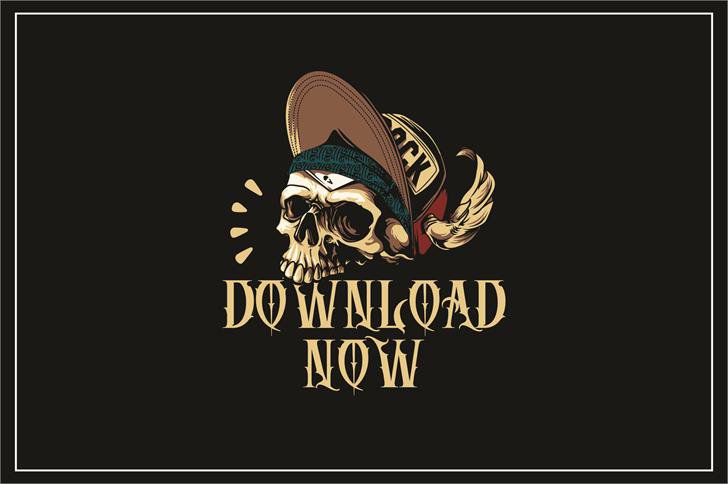 DEATH CROW font插图