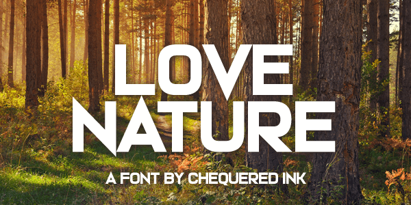 Love Nature font插图