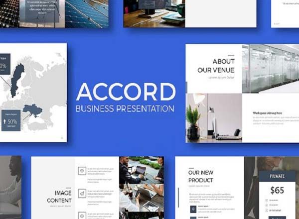 正式商务风格的PPT报告演示模板