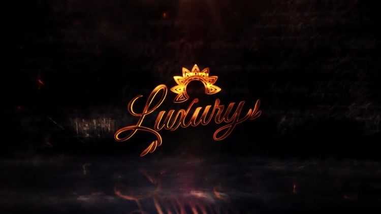 豪华金色徽标素材库精选AE模板