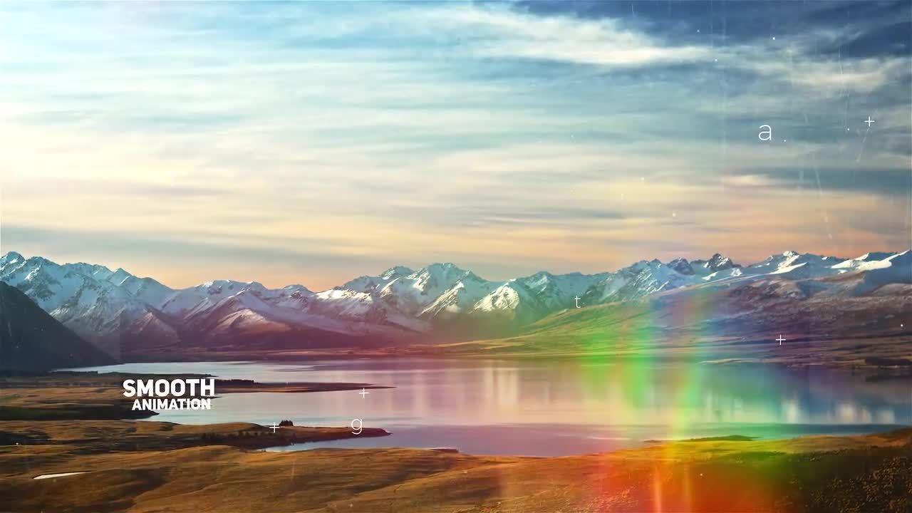 图像折射简洁片头转场效果素材库精选AE模板