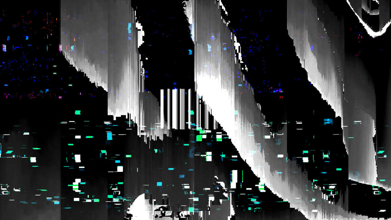 5个彩色毛刺效果logo展示素材库精选pr模板Glitch Logo Pack